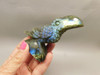 Toucan Bird Figurine Labradorite Rock Animal Carving Stone #O5