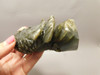 Eagle Figurine Animal Carving 4.2 inch Labradorite Stone #O1