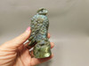 Eagle Figurine Animal Carving 4.2 inch Labradorite Stone #O1