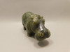 Hippopotamus Figurine Labradorite Hand Carved 4 inch Stone Animal #O96