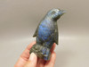 Penguin Figurine Labradorite 3.35 inch Gemstone Animal Carving #O2