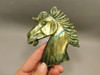 Horse Head Figurine Labradorite Gemstone Animal 3.75 inch Carving #O1