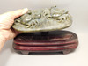 Crabs  Figurine Labradorite Stone Animal 8.5 inch Carving Cancer #O34