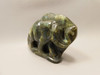Elephant Figurine Labradorite 3 inch Carved Stone Animal #O17