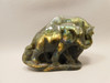 Elephant Figurine Labradorite 3 inch Carved Stone Animal #O17