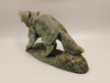 Wolf Figurine Labradorite Stone Animal 7 inch Coyote Carving #O493
