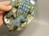 Crocodile or Alligator Figurine Labradorite Gemstone 6.75 inch Carving #O333