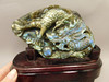 Dragon Labradorite Chinese Decor Hand-Carved Stone Carving #O357