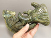 Lizard Iguana Figurine Labradorite 6.5 inch Hand Carved Gemstone Carving #O138