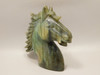 Horse Head Figurine Labradorite Stone Animal 4.3 inch Carving #O556