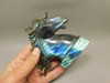 Horse Head Figurine Labradorite Stone Animal 4 inch Carving #O93