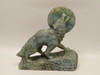 Howling Wolf Moon Figurine Labradorite 4.3 inch Coyote Carving #O308