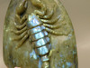 Scorpion Figurine Animal Carving Labradorite Hand Carved Rock #O83