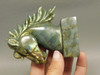 Horse Head Figurine Labradorite Stone Animal 3.9 inch Carving #O220