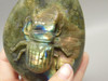 Scarab Beetle Figurine Animal Carving Labradorite Bug Insect Rock #O341