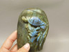 Sea Turtle Figurine Labradorite Carved 4.1 inch Gemstone Carving #O271