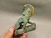 Howling Wolf Moon Figurine Labradorite 3.25 inch Coyote Carving #O01