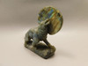 Howling Wolf Moon Figurine Labradorite 3.25 inch Coyote Carving #O01