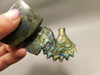 Seahorse Figurine Labradorite Gemstone Animal 3.85 inch Carving #O217