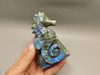 Seahorse Figurine Labradorite Gemstone Animal 3.85 inch Carving #O217