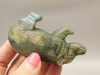 Hippopotamus Figurine Labradorite Carved 3 inch Stone Animal #O1