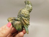 Toucan Bird Figurine Labradorite Rock Animal Carving Stone #O361