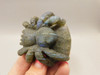 Spider Tarantula Figurine Labradorite Gemstone 2.4 inch Carving #O225