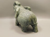 Elephant Figurine Sesame Jasper 6 inch Stone Animal Carving #O199