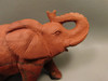 Elephant Figurine Red Jasper 6 inch Stone Animal Carving #O20