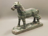 Horse Figurine Banded Marble Zebra Stone Carving Polished Rock #E323