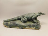 Iguana Lizard Figurine Kabamba Jasper Stone 8.5 inch Animal Carving #O82