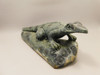 Iguana Lizard Figurine Kabamba Jasper Stone 8.5 inch Animal Carving #O82