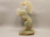 Horse Figurine Gray Agate 8 inch Gemstone Animal Carving #O345
