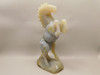 Horse Figurine Gray Agate 8 inch Gemstone Animal Carving #O345