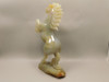 Horse Figurine Gray Agate 8 inch Gemstone Animal Carving #O345