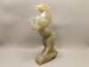Horse Figurine Gray Agate 8 inch Gemstone Animal Carving #O345