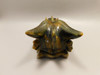 Dragon Head Tiger-Eye Hand-Carved Fantasy Stone Carving #O413