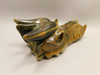 Dragon Head Tiger-Eye Hand-Carved Fantasy Stone Carving #O413