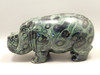 Hippopotamus Stone Figurine 6 inch Kabamba Jasper Animal Carving #O129