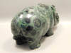 Hippopotamus Stone Figurine 6 inch Kabamba Jasper Animal Carving #O127
