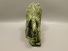 Lion Figurine Carving Epidote Rock 6.75 Inch Stone Animal #O349