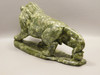Lion Figurine Carving Epidote Rock 6.75 Inch Stone Animal #O349