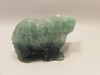 Bear Figurine Gemstone Carved Animal Green Fluorite #O432