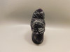 Owl Figurine 3.4 inch Gemstone Animal Carving Purple Fluorite #O417