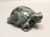 Turtle Figurine Green Kabamba Jasper  3 inch Animal Carving #O2