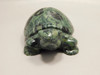 Turtle Figurine Green Kabamba Jasper  3 inch Animal Carving #O2