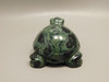 Turtle Figurine Green Kabamba Jasper  3 inch Animal Carving #O2