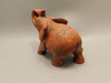 Elephant Figurine Red Jasper 3.75 inch Stone Animal Carving #O464