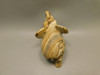 Elephant Figurine 4 inch Kalahari Jasper Animal Carving #O283