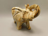 Elephant Figurine 4 inch Kalahari Jasper Animal Carving #O283